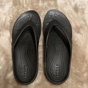 Black Crocs Kadee 2 Flip Flops Sandals size 8